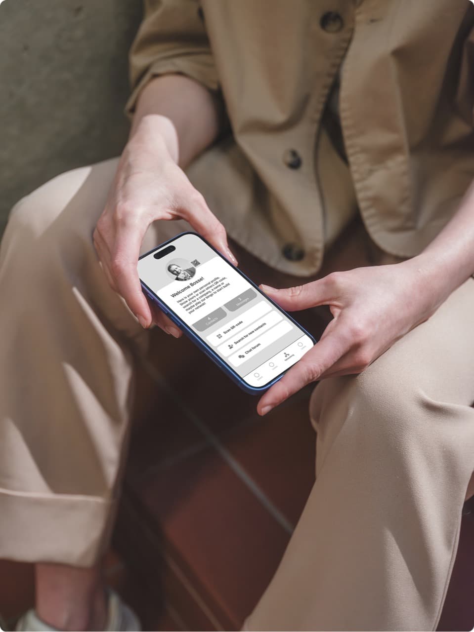 Quick Connect concept showing content, people, and next steps in one flow